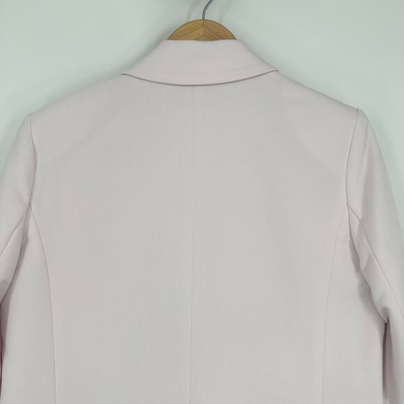 Abercrombie & Fitch Oversized Blazer Minimalist Modern Work Jacket, Light Pink - Picture 6 of 10